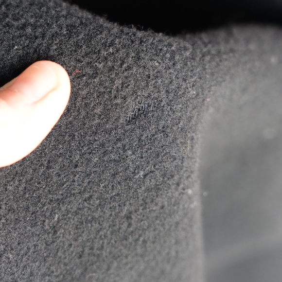 Vintage Black Hooded Wool Cape Button Down Made In France OS - Picture 17 of 17